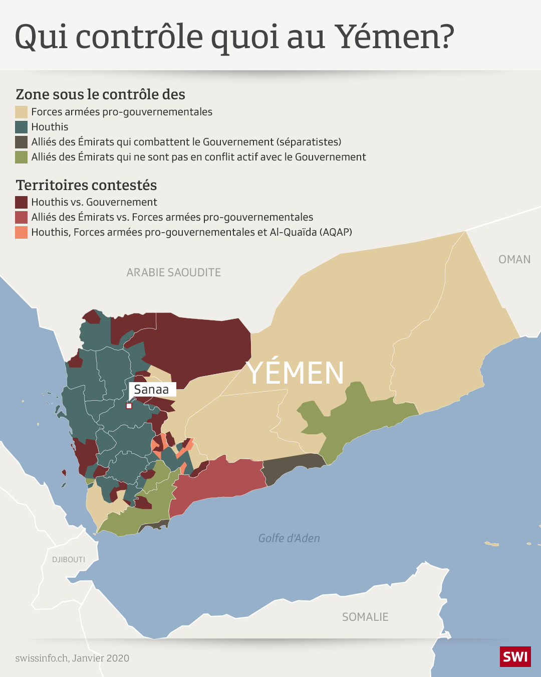 Carte Yémen