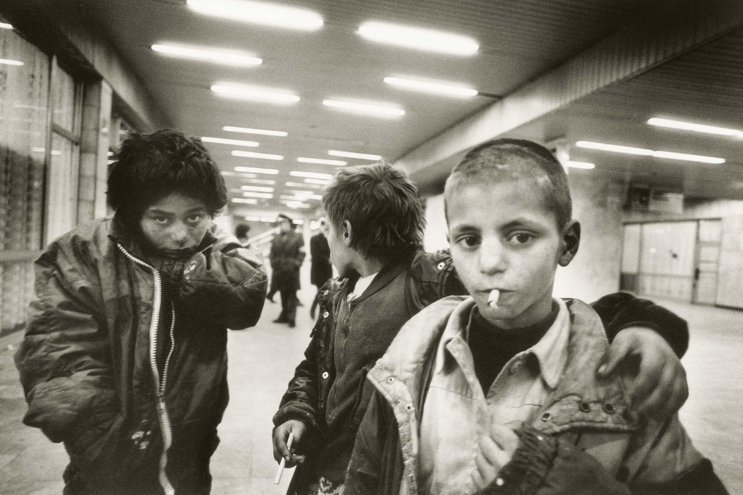 Street children in Sofia, Bulgaria