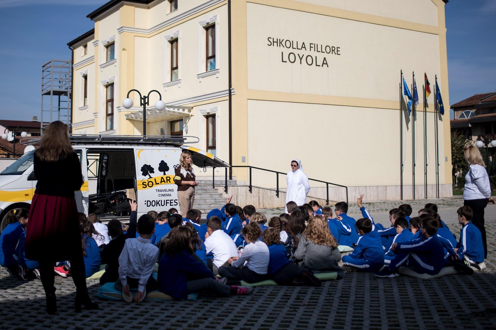 Solar powered cinema in the suburbs