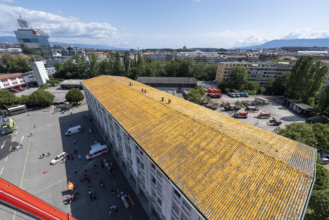 Vista desde lo alto de un edificio