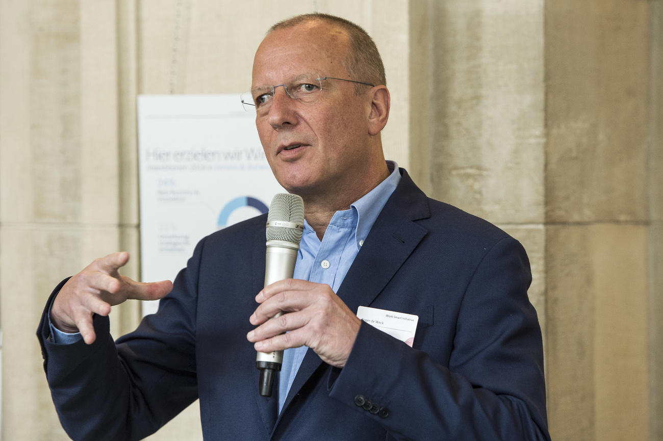 Roger de Weck bei einem öffentlichen Auftritt