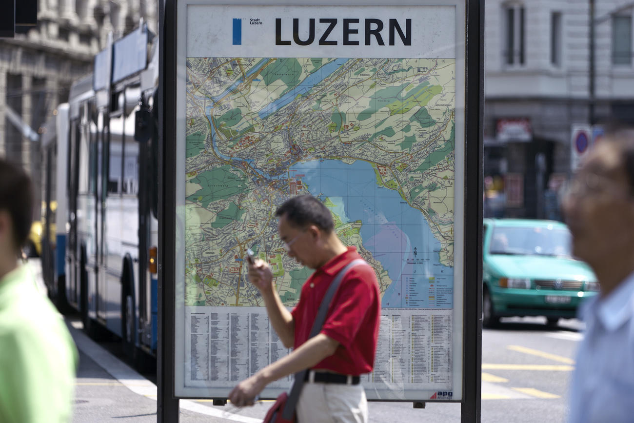 Asian man in Lucerne