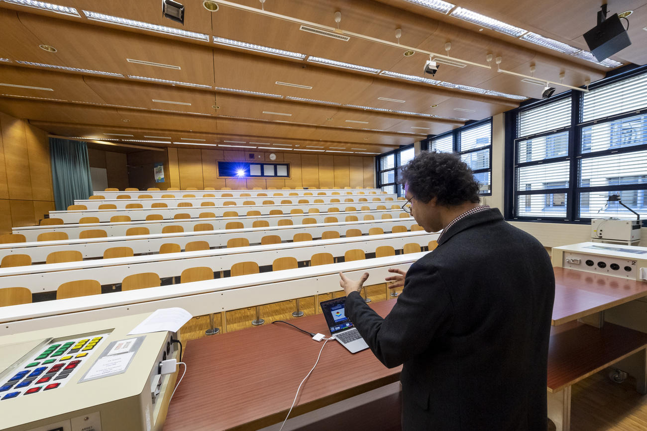 An empty lecture hall