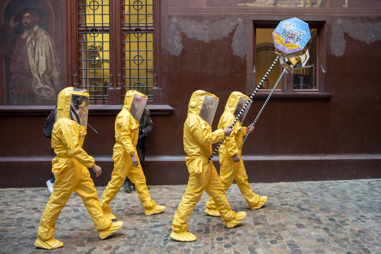 People in hazmat suits