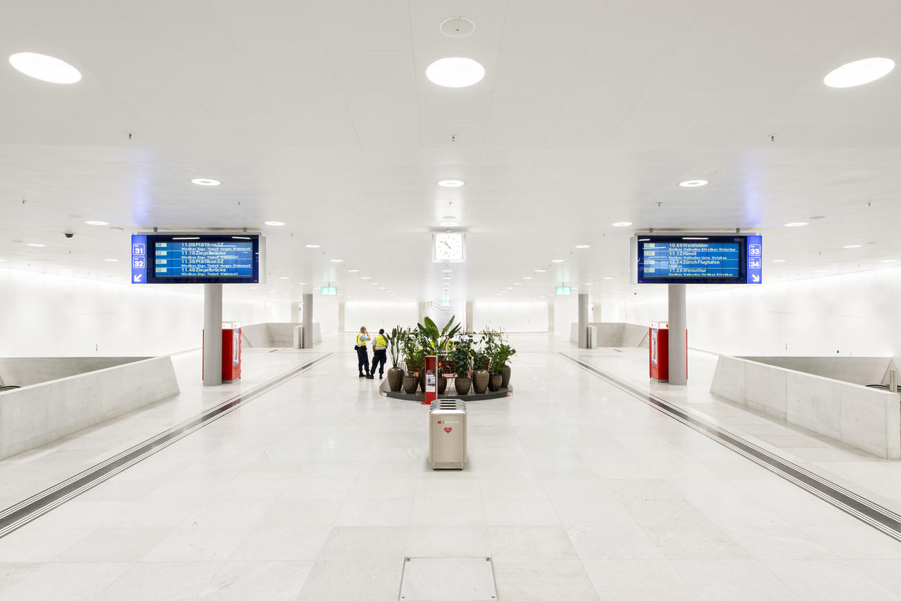 La gare de Zurich vide