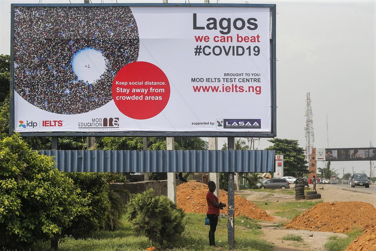 Cartel en Lagos: Podemos vencer la COVID-19