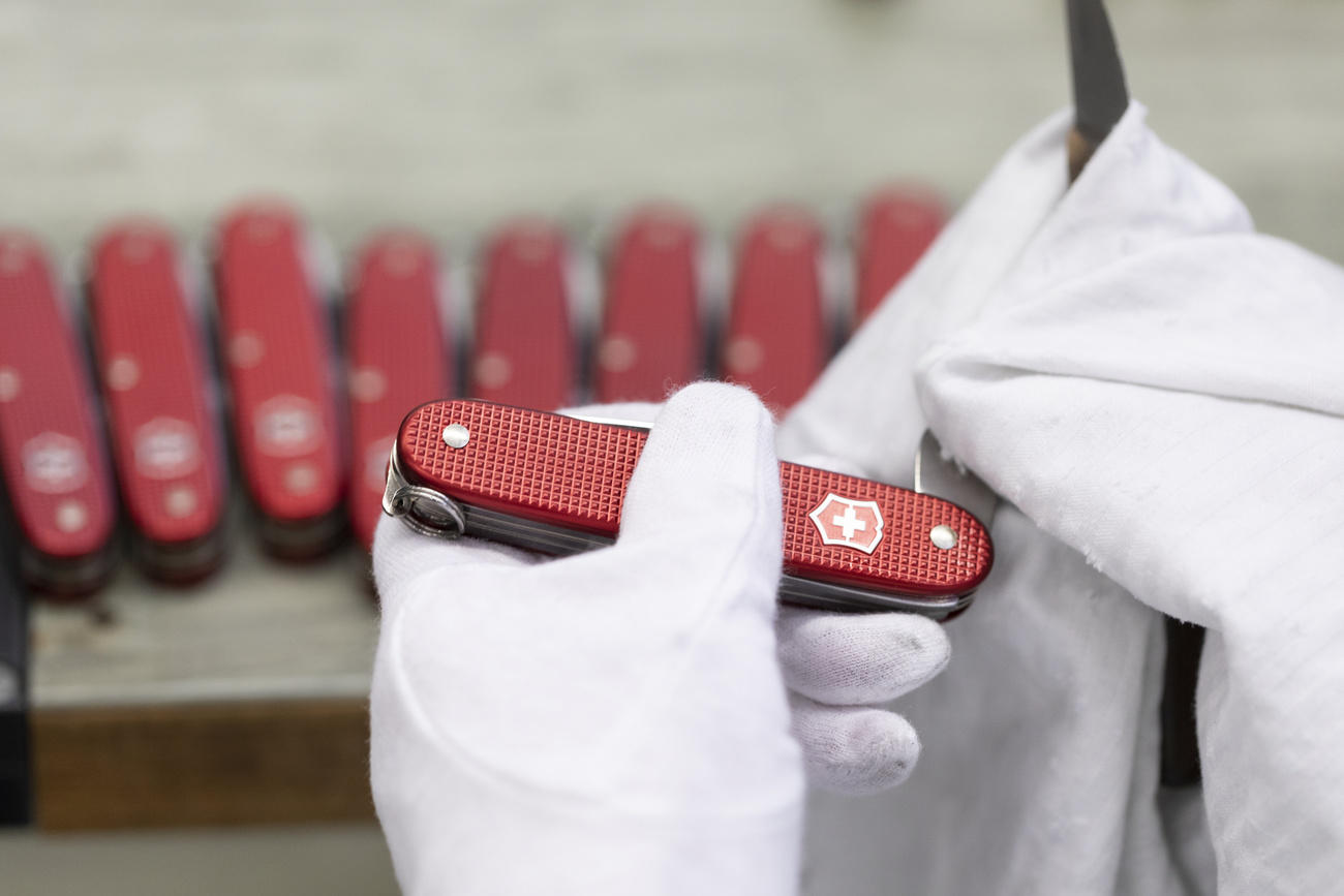 Swiss army knife production line