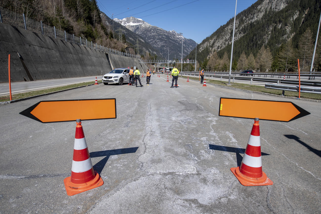 The northern entrance to the Gotthard tunnel
