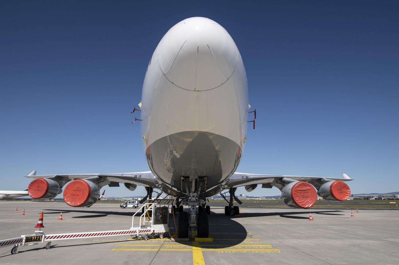 grounded plane