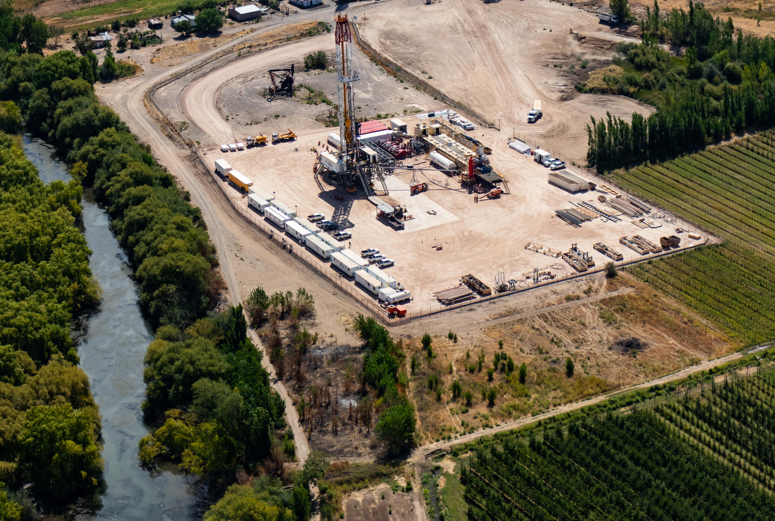 Zona de perforación de petróleo