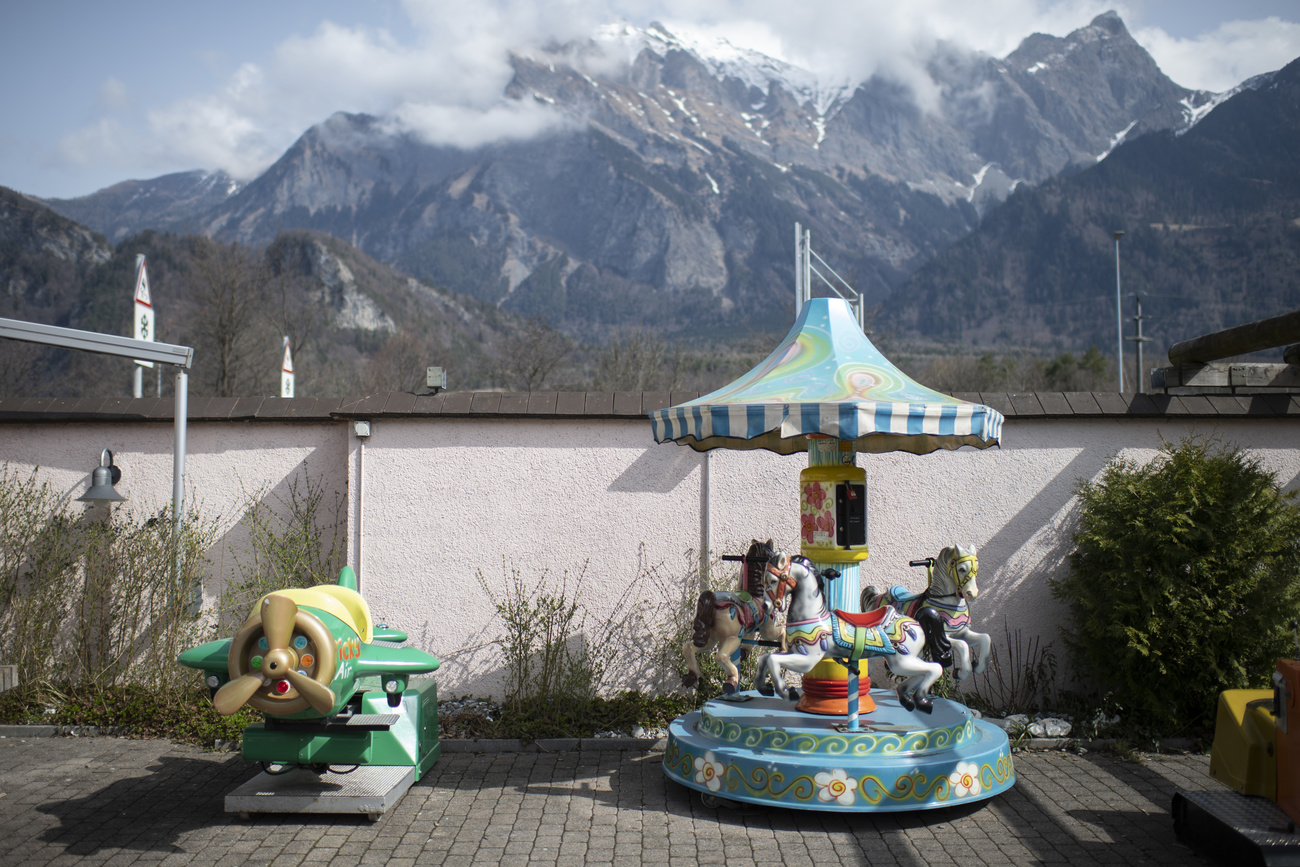 Geschlossener Spielplatz