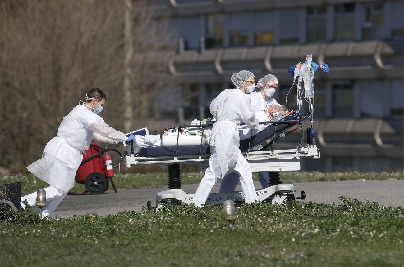 évacuation d un patient de l Hôpital de Mulhouse