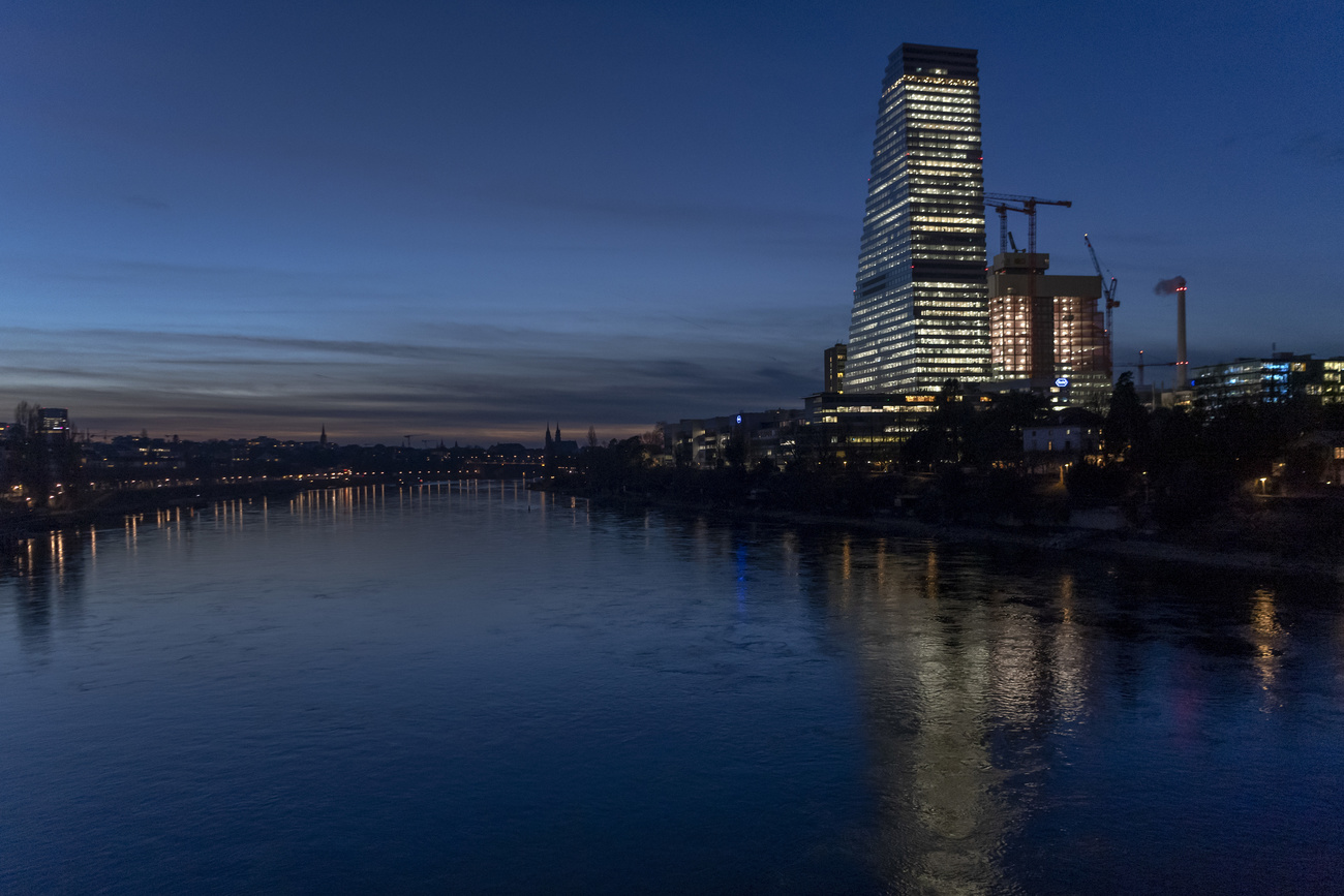 building in dusk