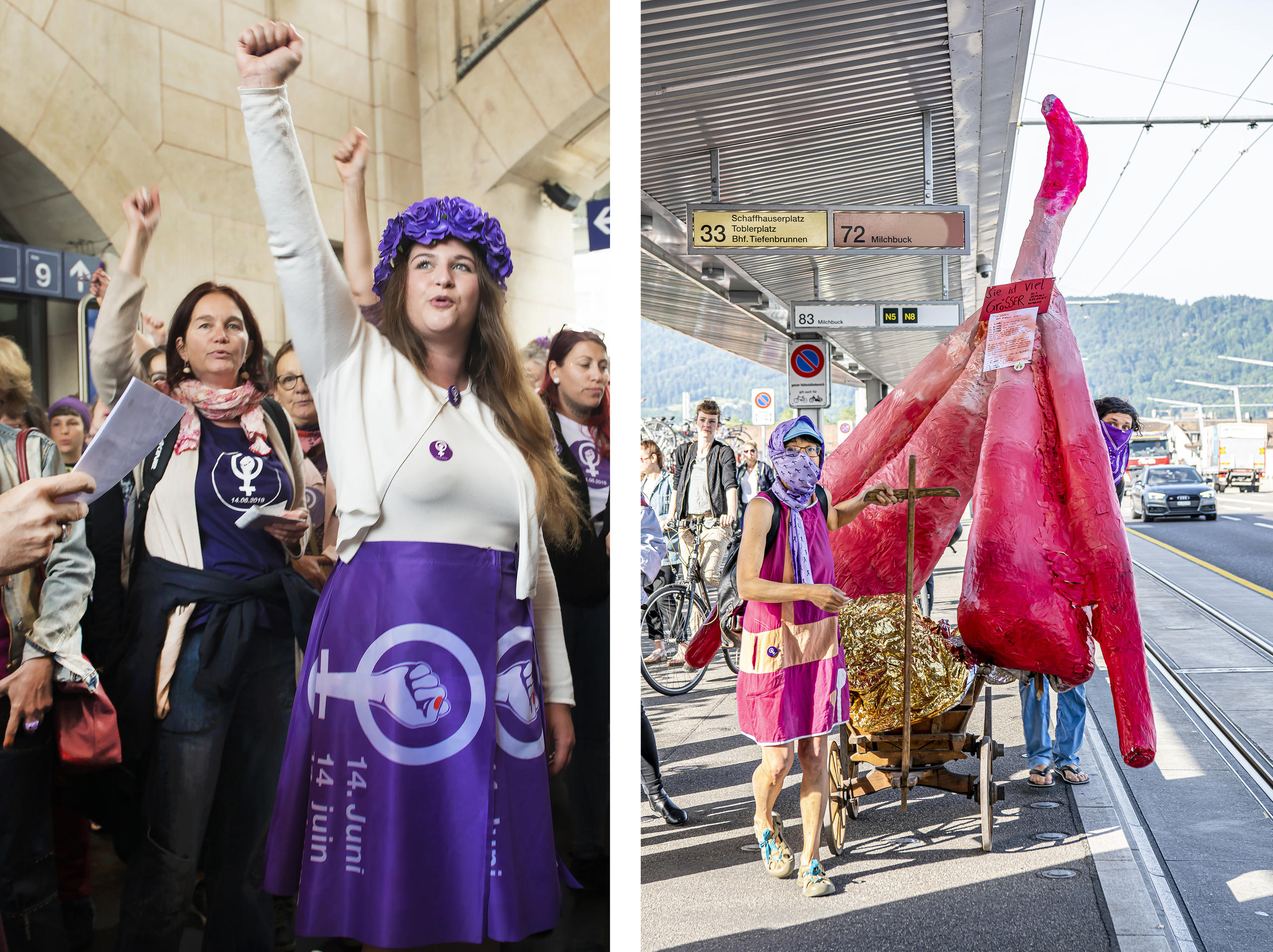 Women strike in Switzerland.