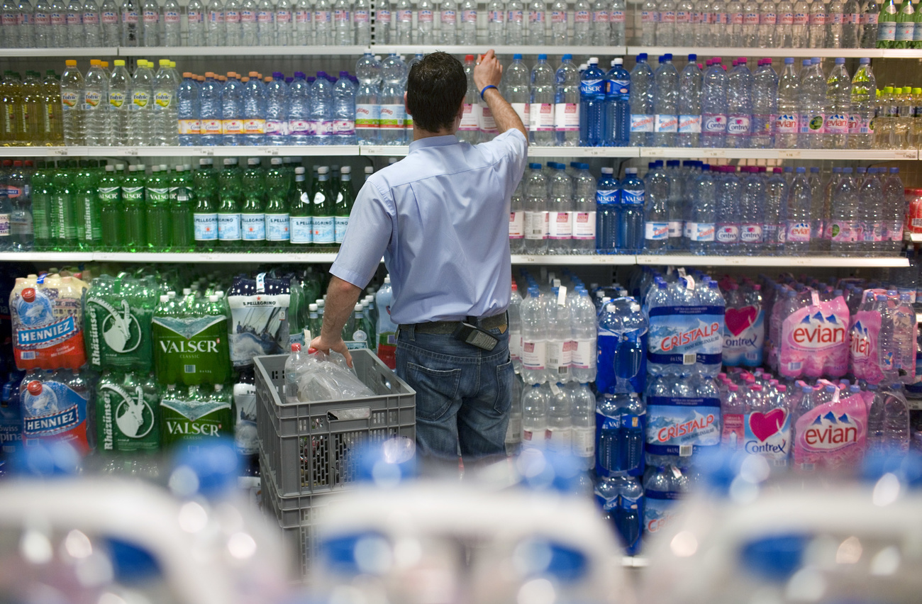 Man buying water