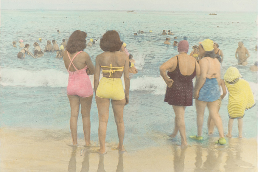 Bathers at the sea.