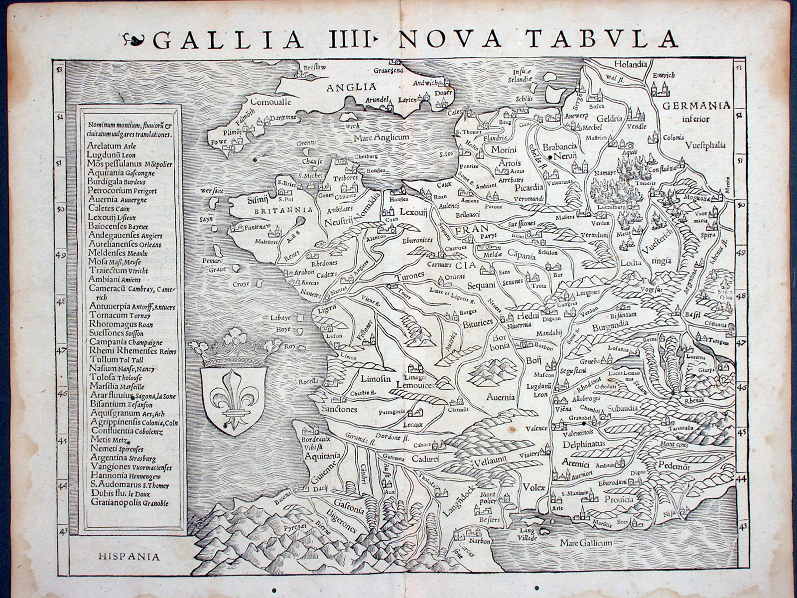 Ptolemaeus, map of Switzerland.