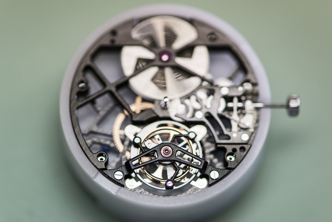 clockwork of a wrist watch