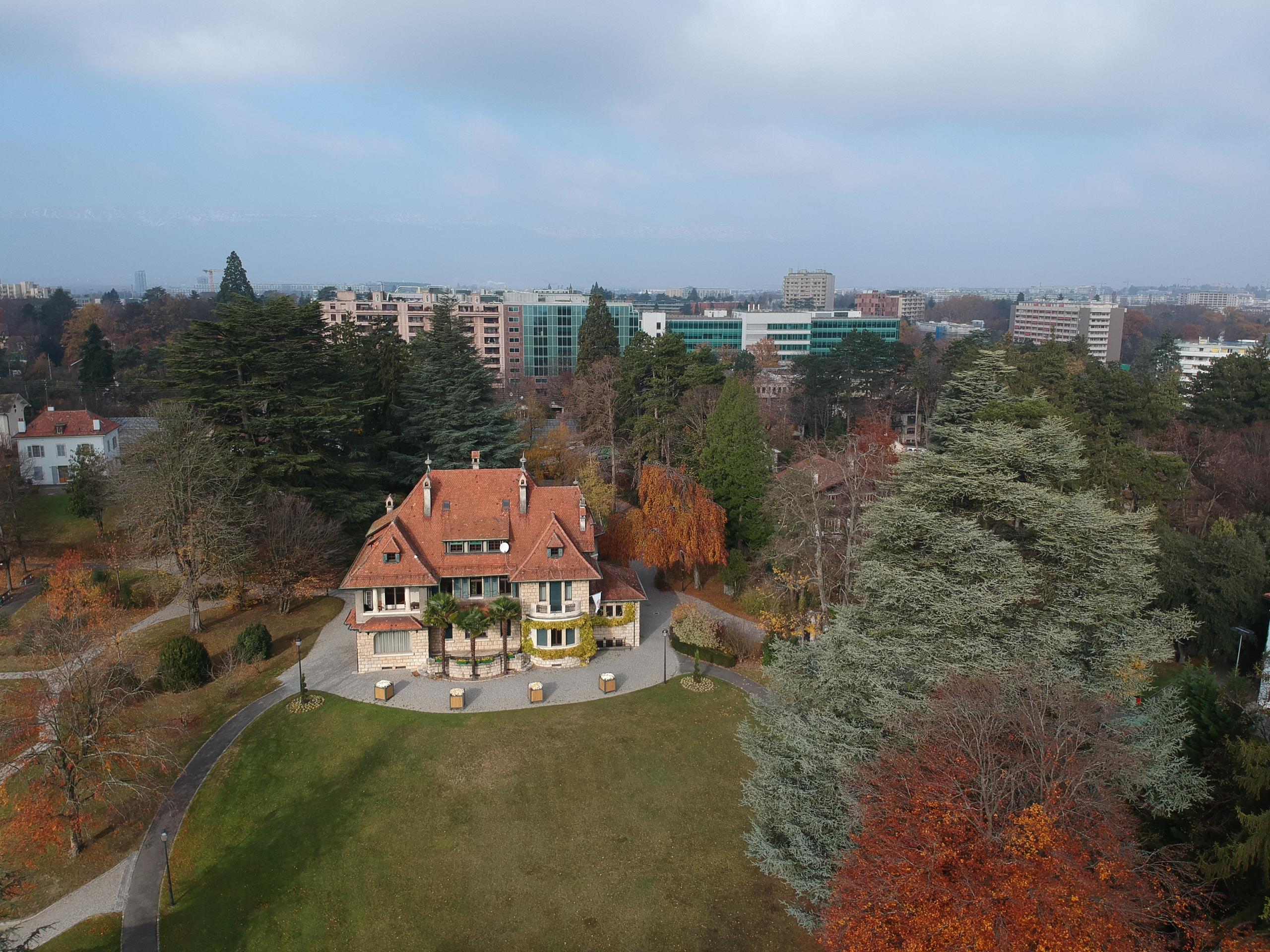 building in park