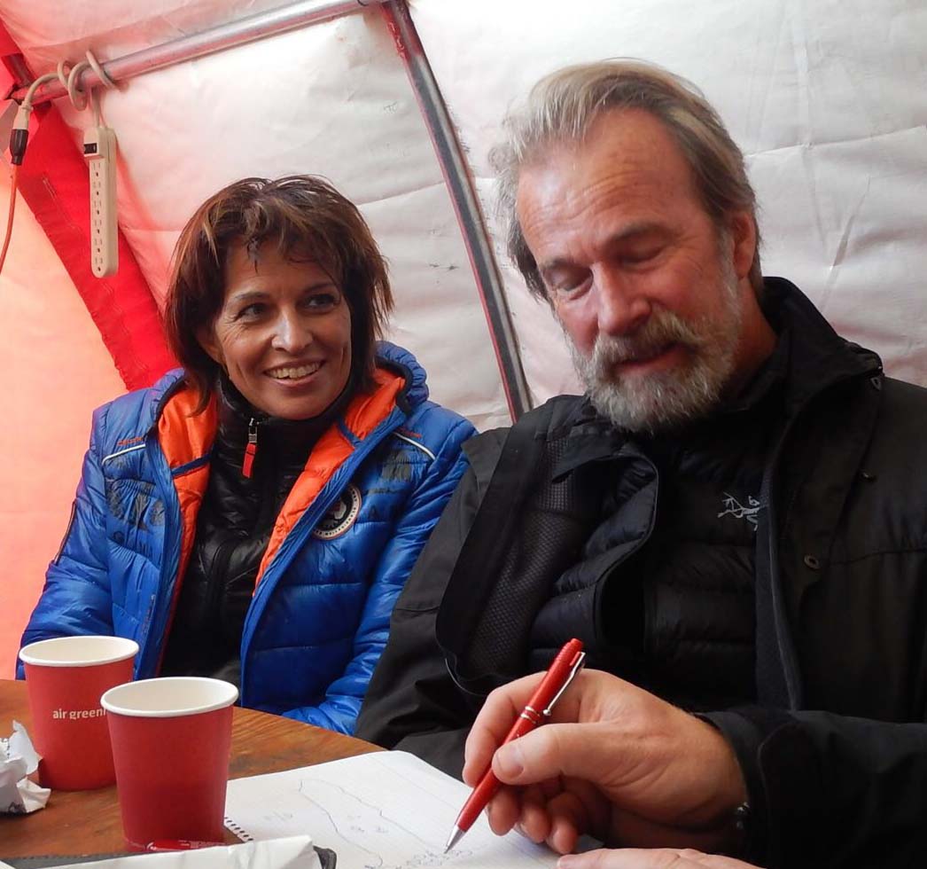 Steffen next to Swiss President Leuthard