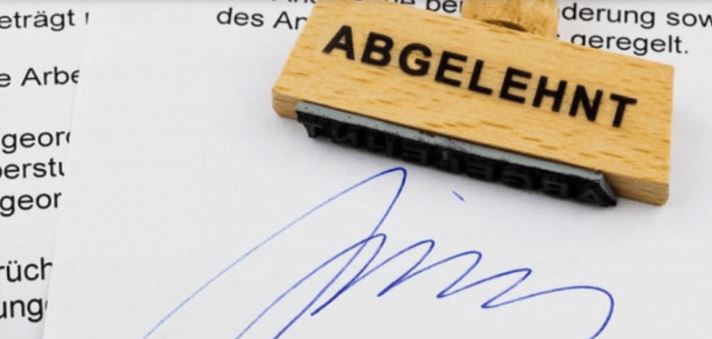 Stempel Abgelehnt