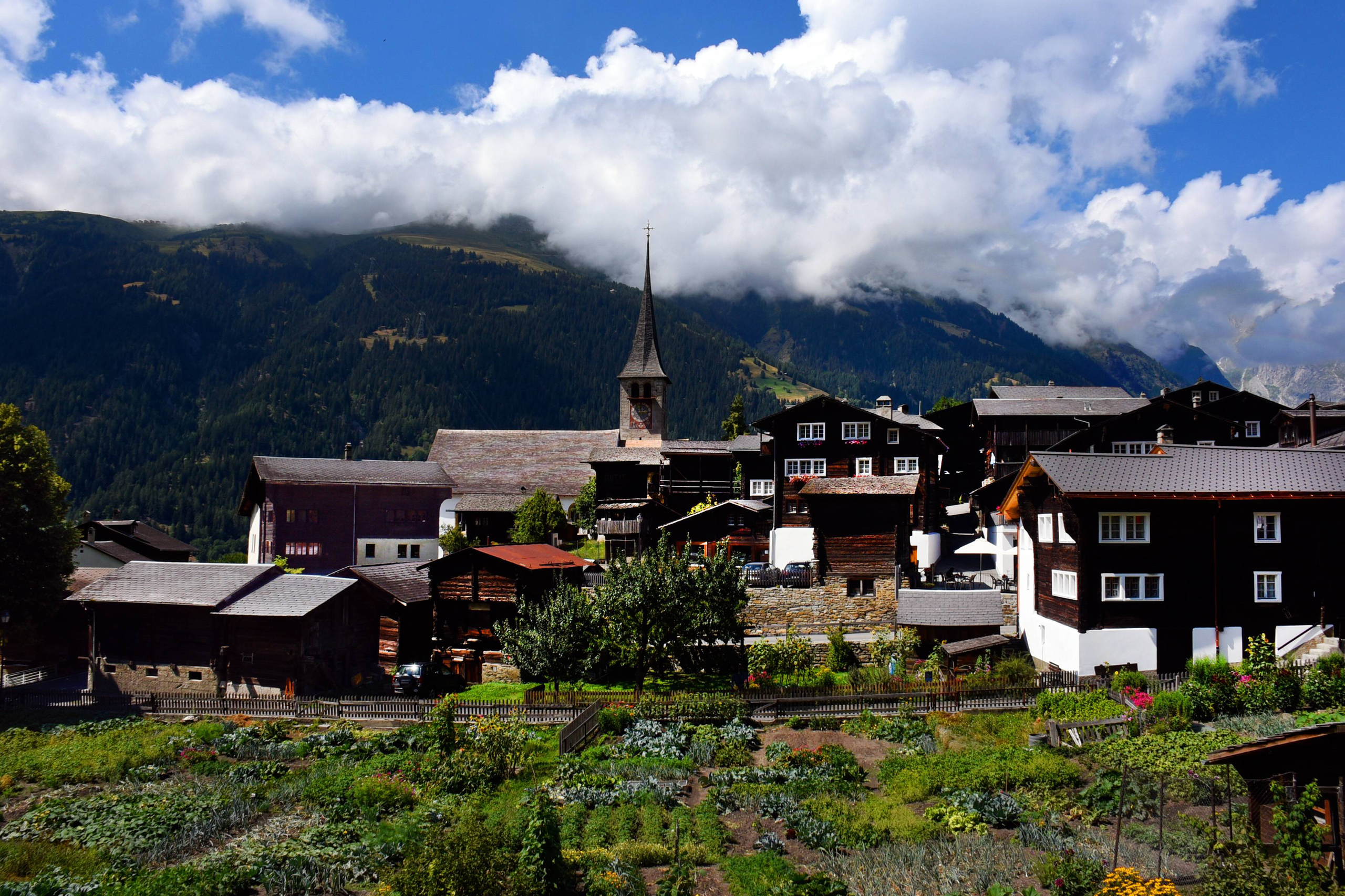 alte Walliser Häuser
