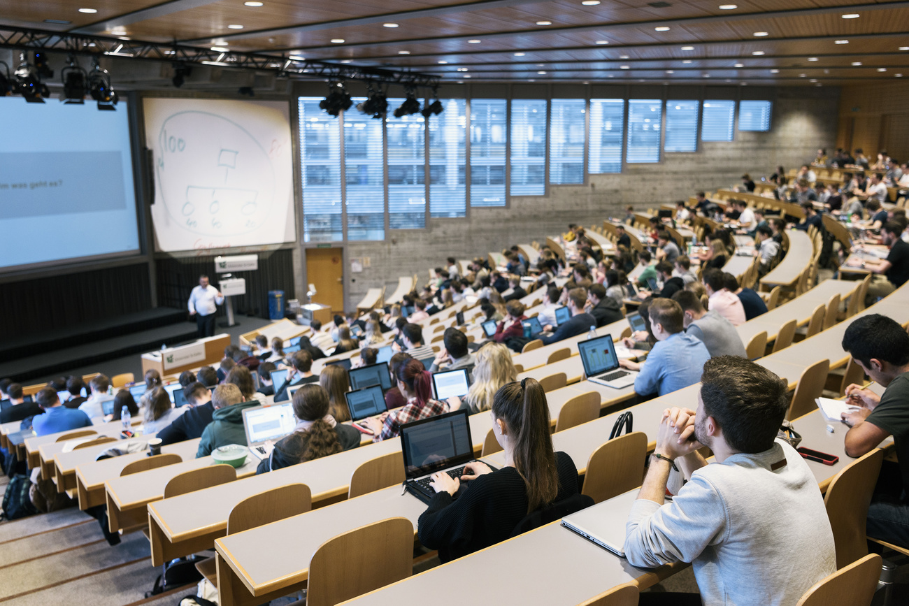 students at a swiss university