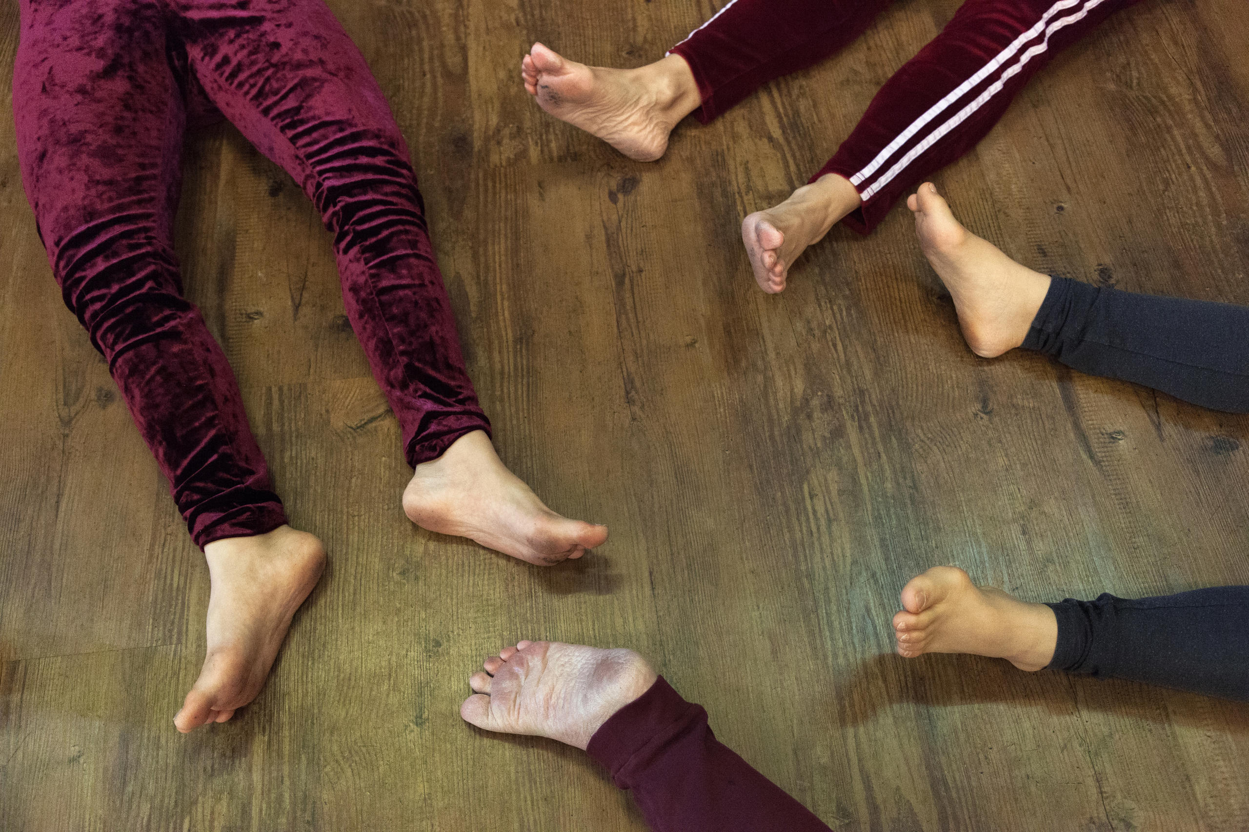 Les pieds des danseurs