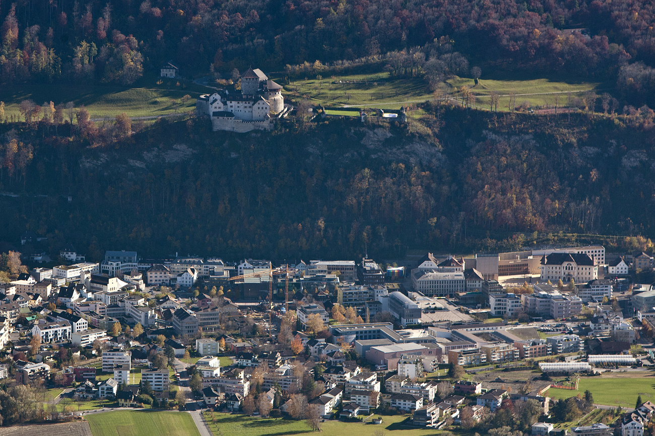 Aerial view of Liechtenstein