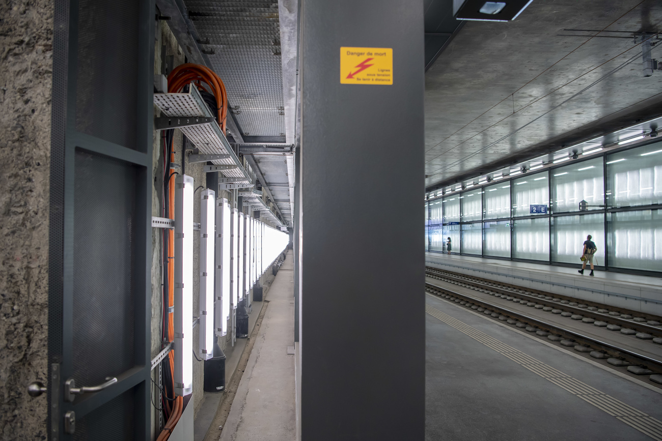 The Lancy-Bachet Léman Express train station.