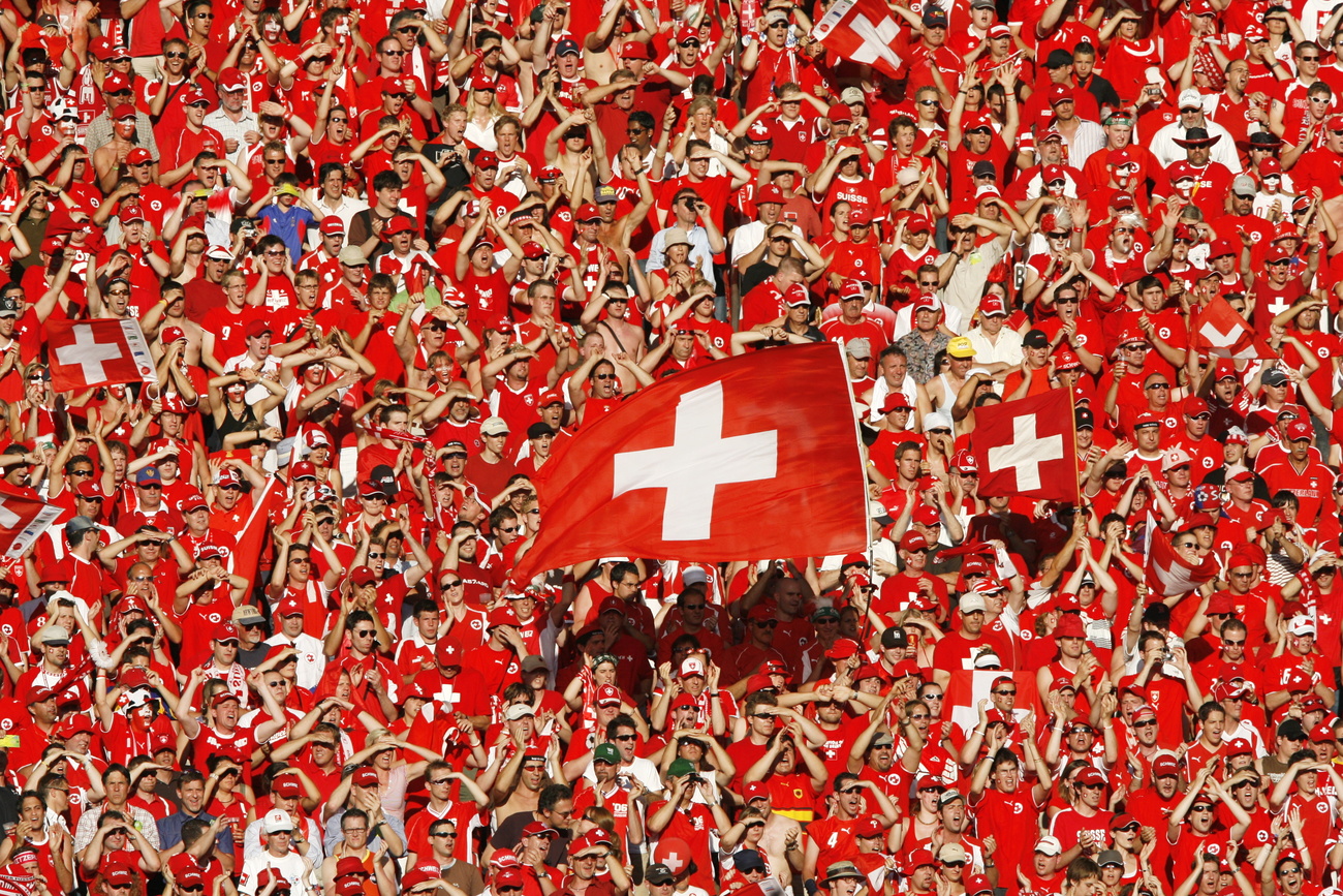 Swiss football fans