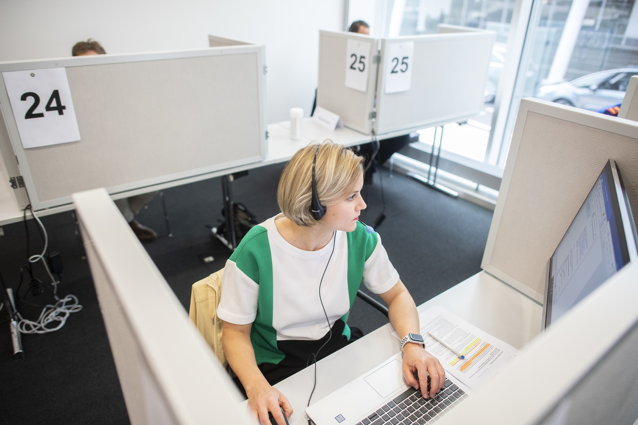 woman in an office