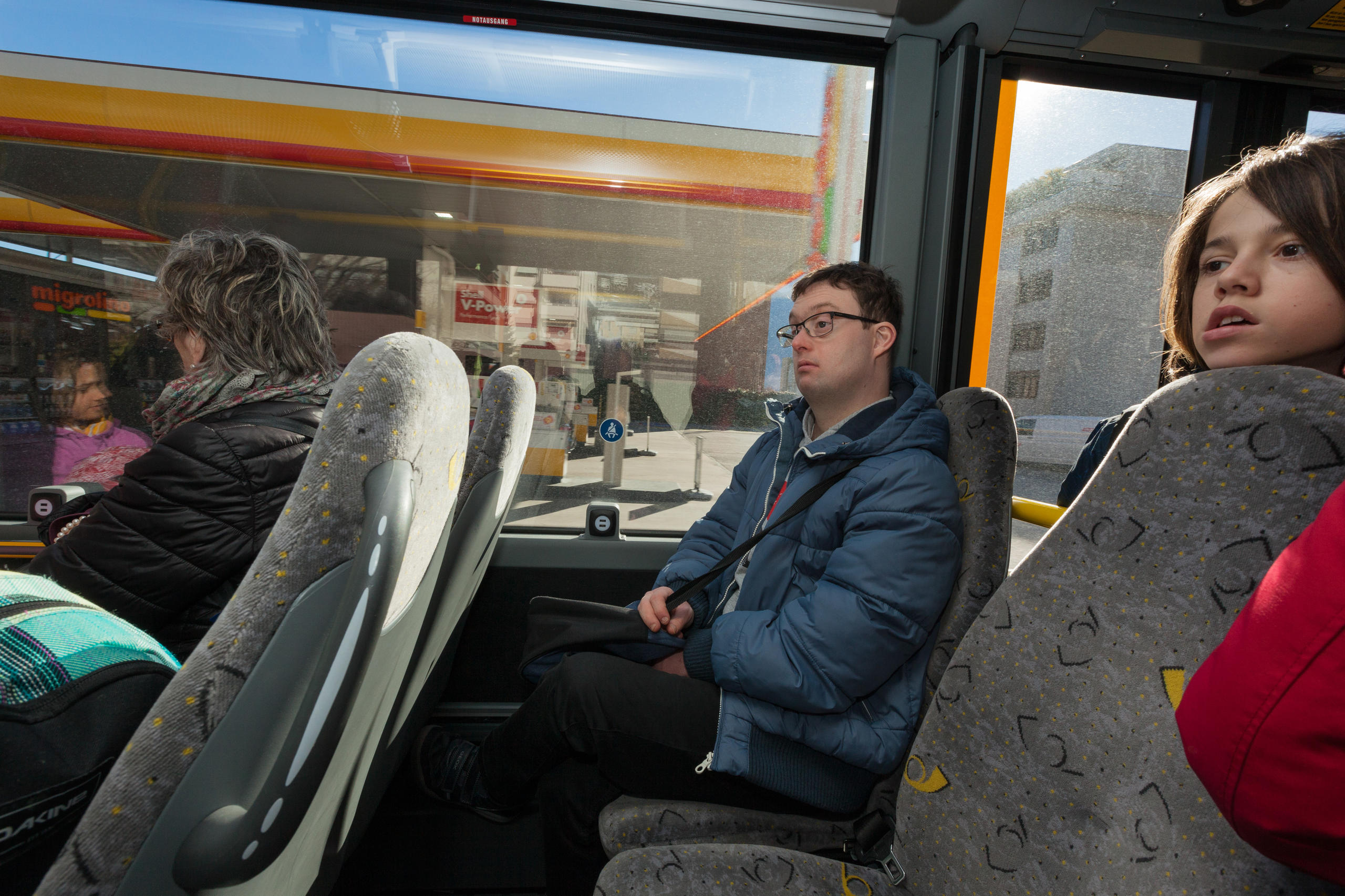 Voyage de retour en bus public