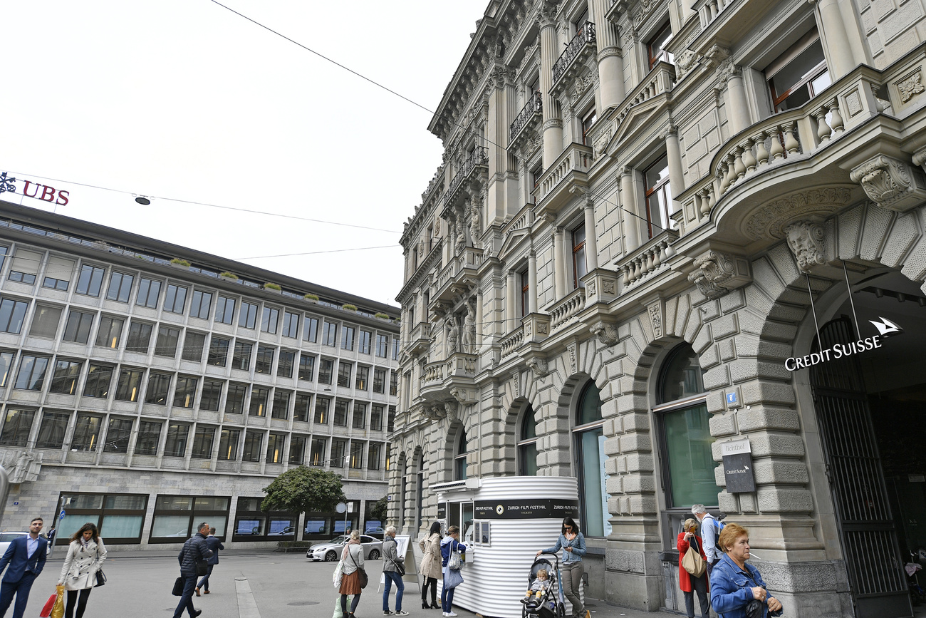 UBS and Credit Suisse in Zurich