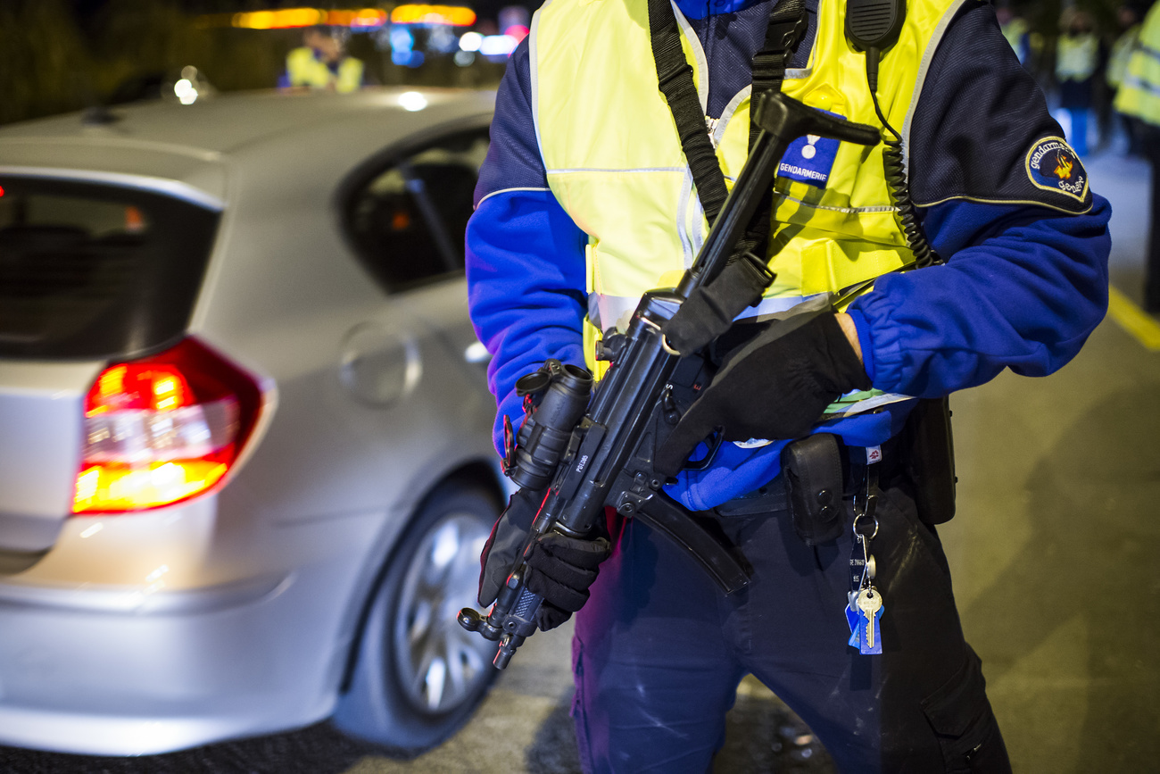 Armed police officer