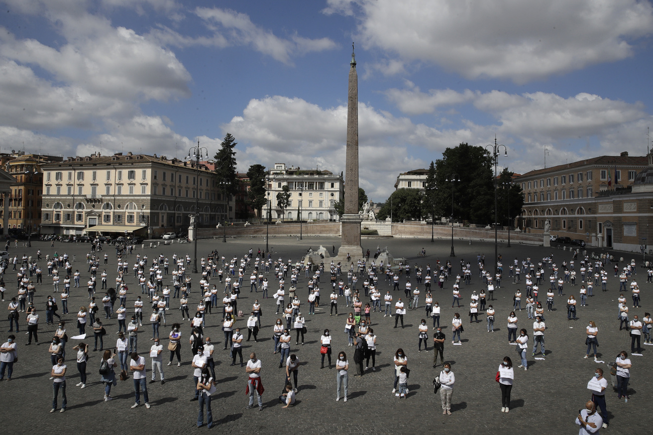 Des infirmières manifestent