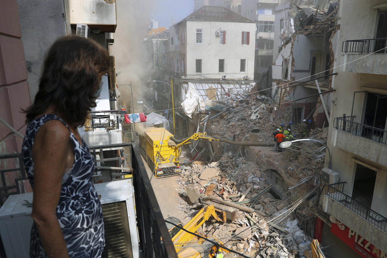 Collapsed building