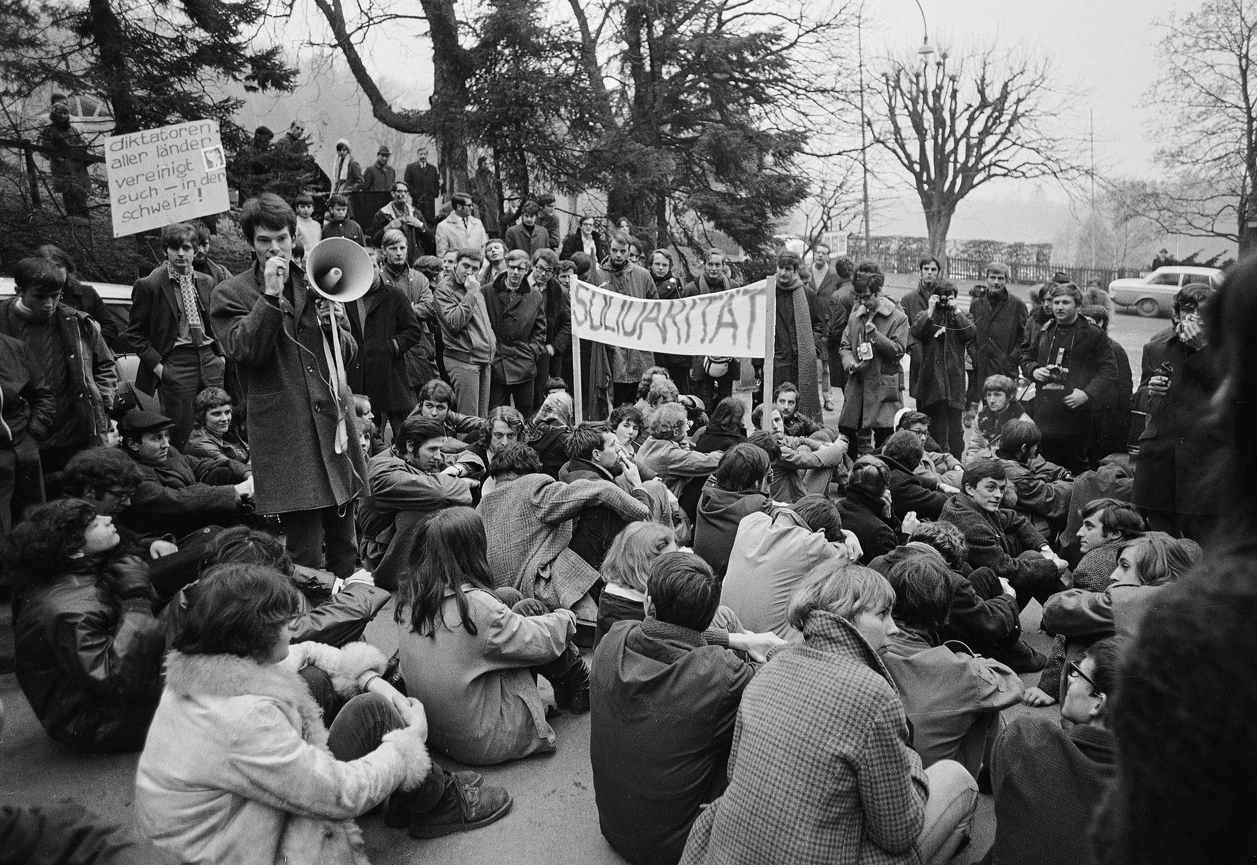Sit-in gegen den Schah 1969