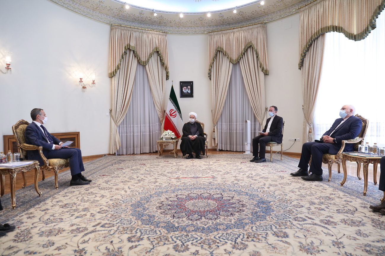 Ignazio Cassis trifft Irans Präsident Hassan Rouhani.