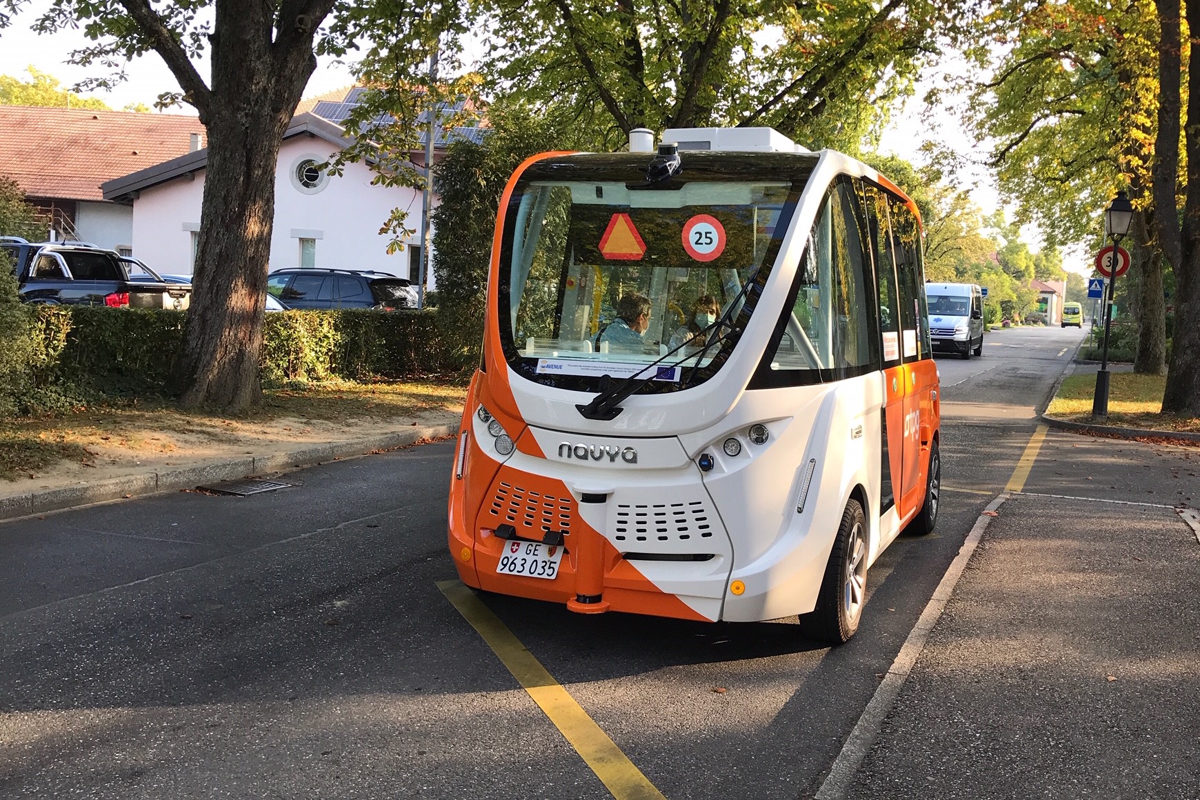 Driverless bus in Geneva
