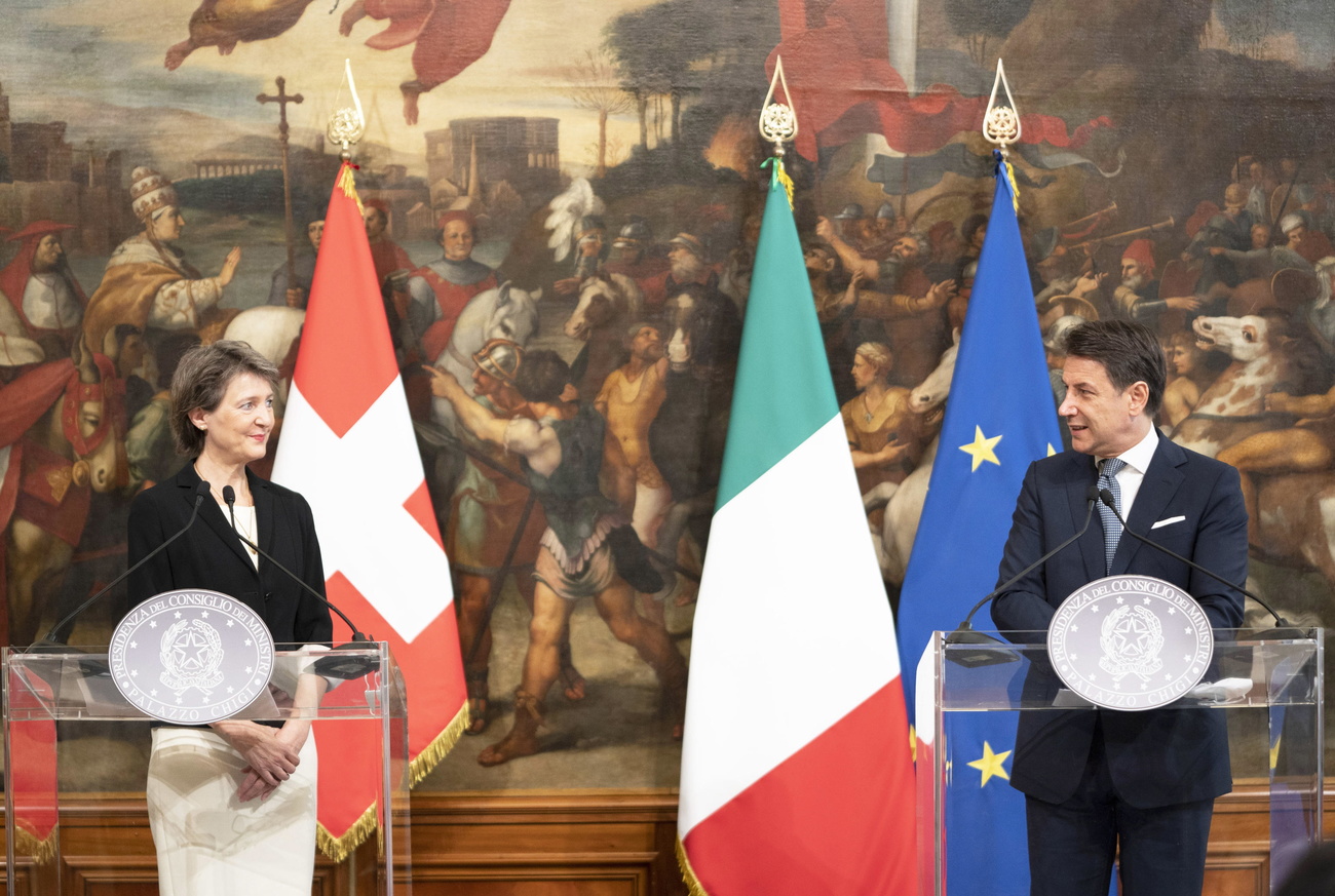 Sommaruga und Conte in Rom