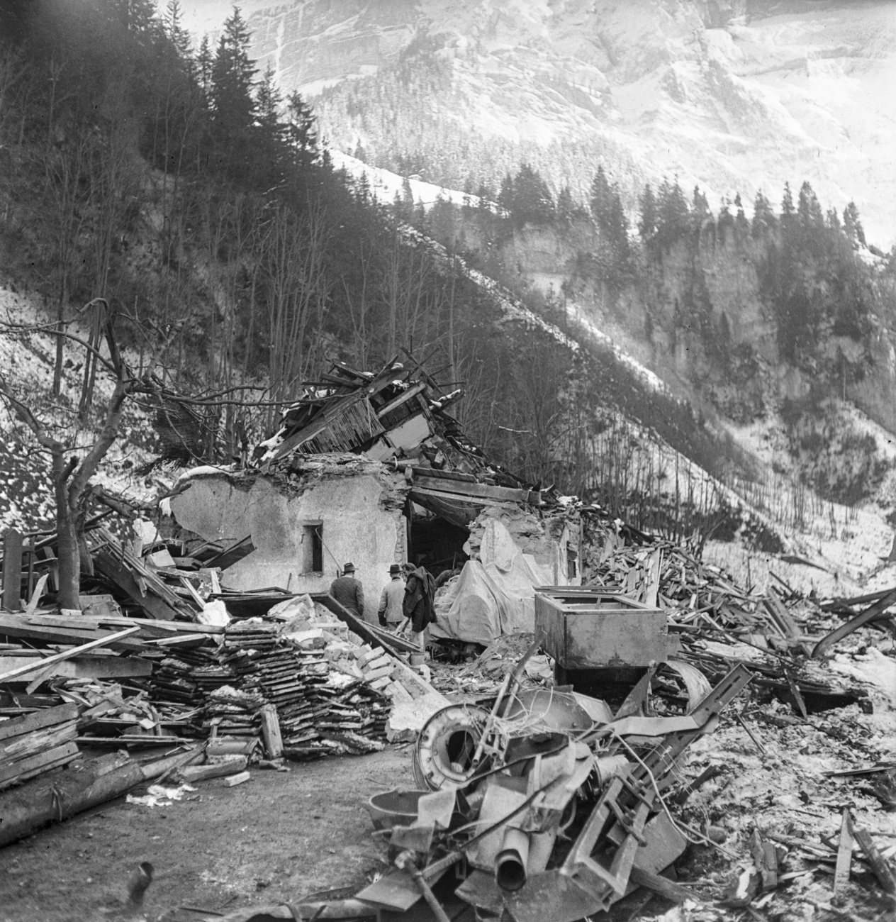 Une image prise après l explosion de 1947, qui avait fait 9 victimes.