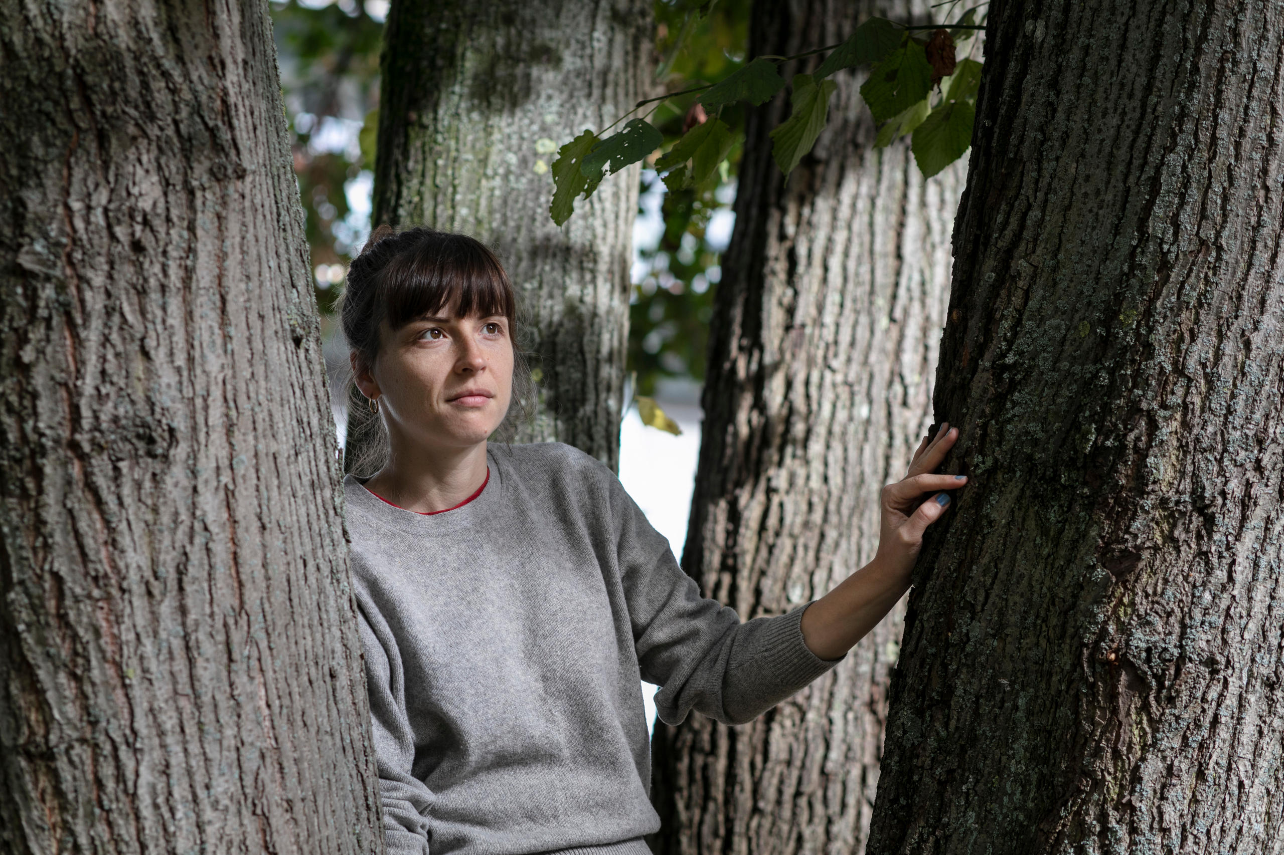 Dorothee Elmiger nel suo habitat