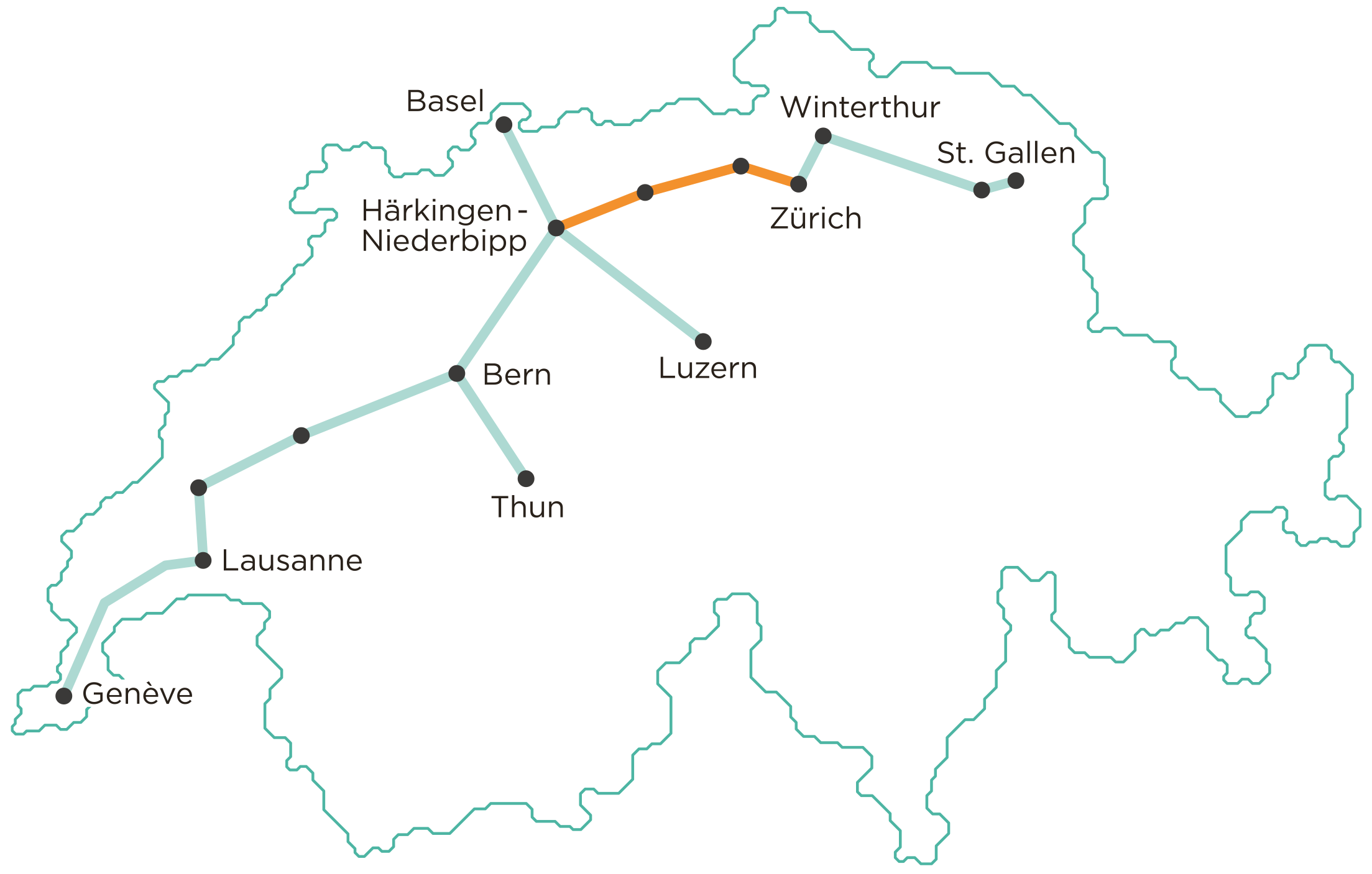 cartina svizzera