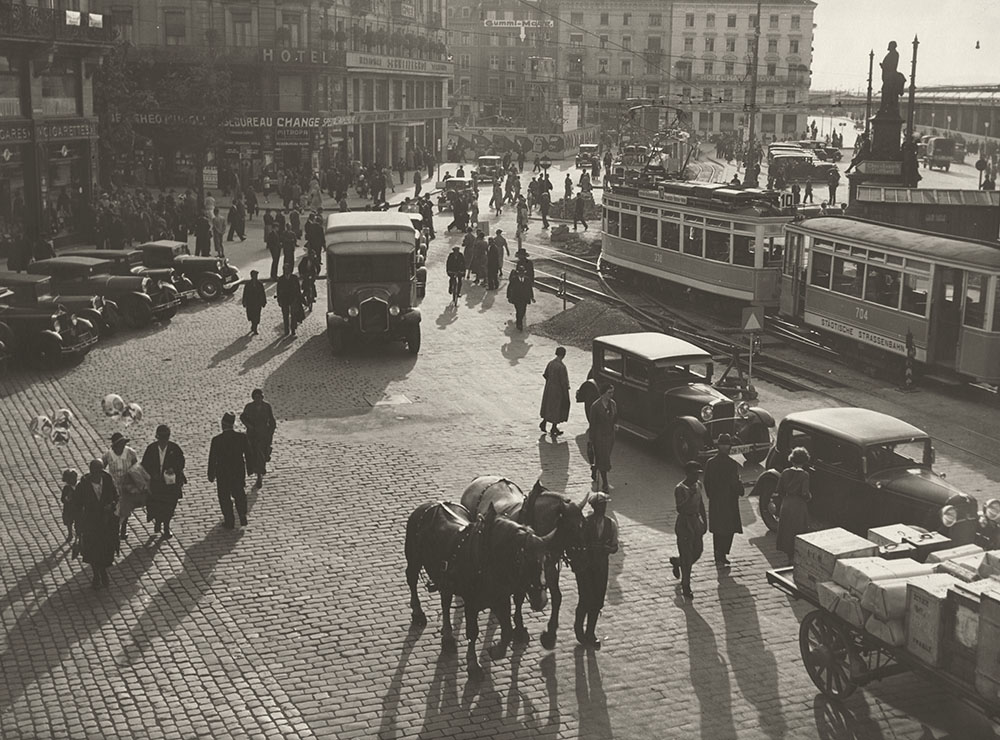 Rues de Zurich dans le années 1920.