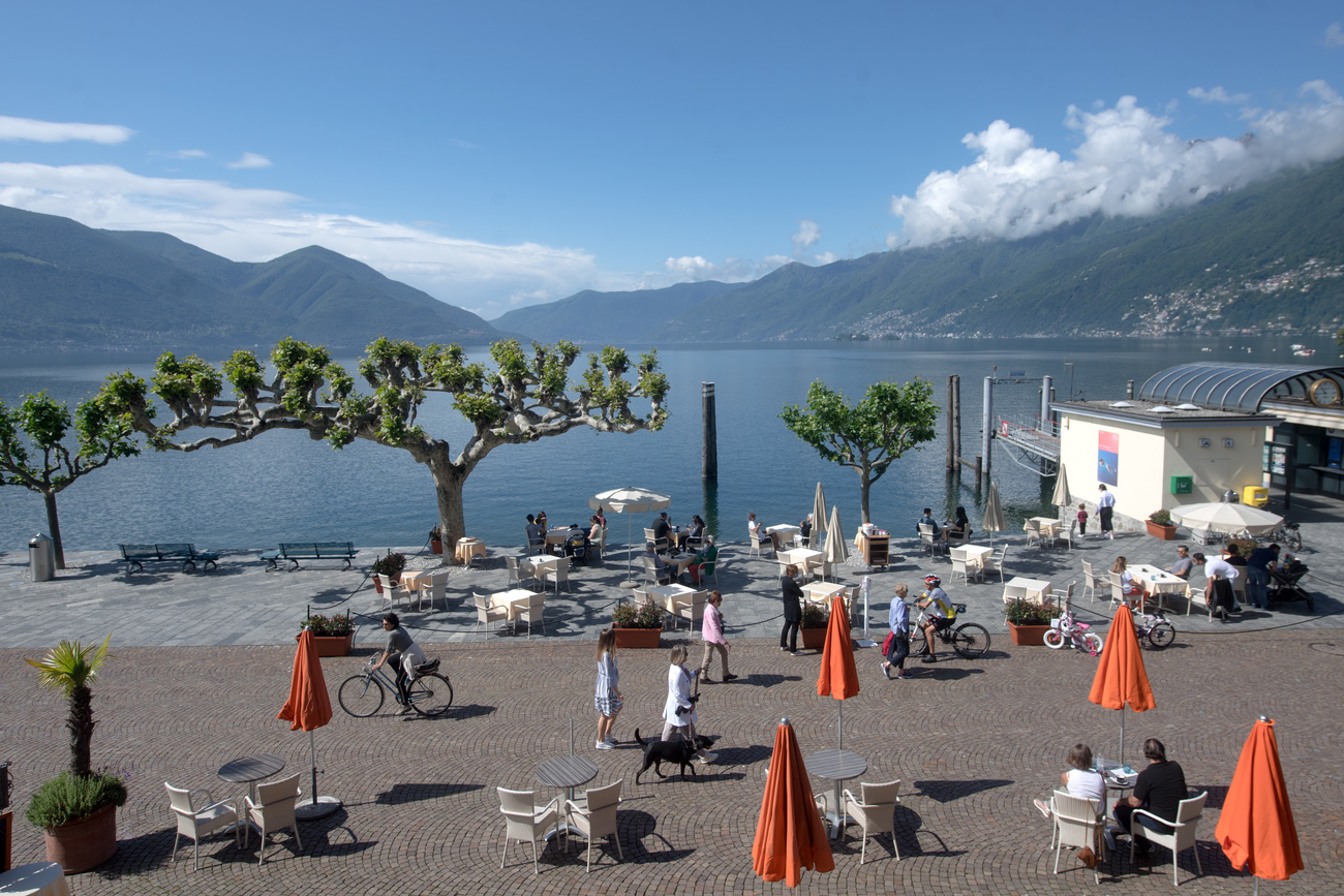 Il lungolago di Ascona.