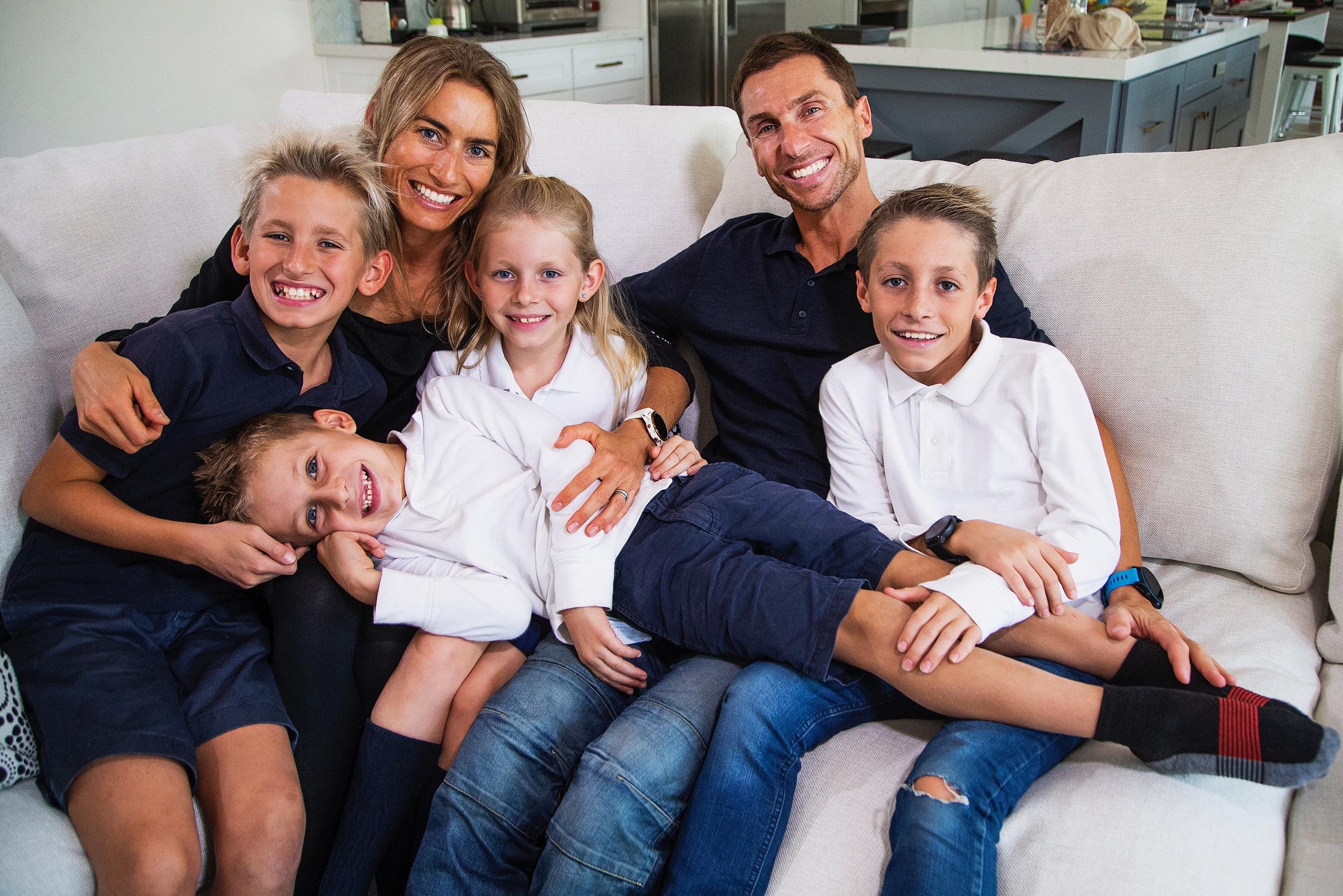 Sophie Chevrier and family