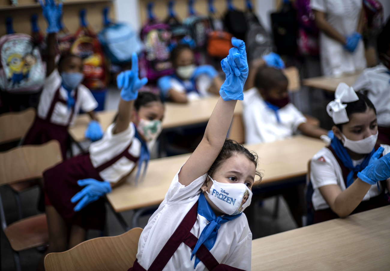 Bambini in una scuola elementare all Avana a inizio novembre.