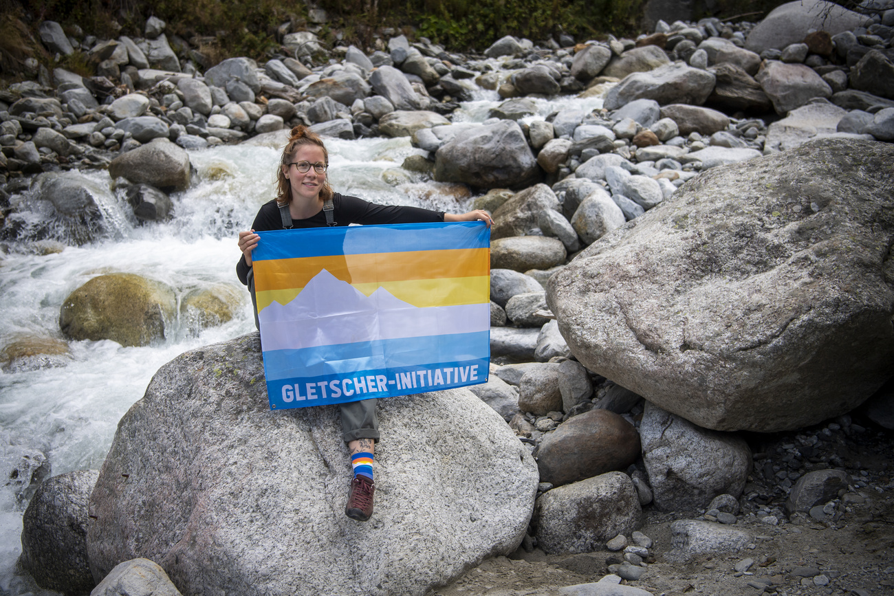 flag and river