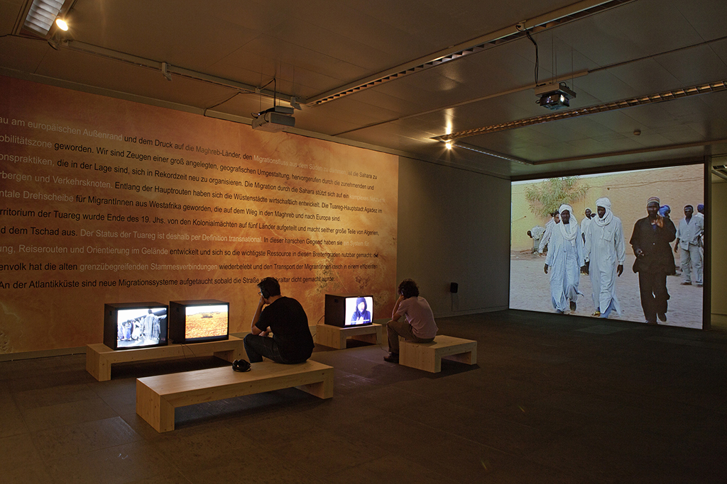 Installation by Ursula Biemann, curated by Koyo Kouoh